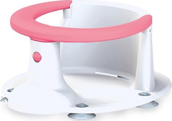 Banyo Koltuğu Pembe 7459 Katlanabilir Portatif Ergonomik Kompakt Hafif Dayanıklı Pratik Banyo Yardımcısı - Image 1