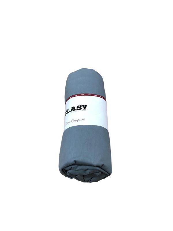 Clasy Battal Çift Kişilik %100 Pamuk Lastikli Çarşaf + 2 Adet Yastık Kılıfı 180 x 200 - Image 1