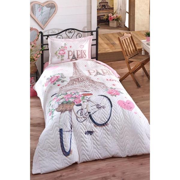 Clasy Tek Kişilik Dört Mevsim Kapitone Paris Love - Image 1