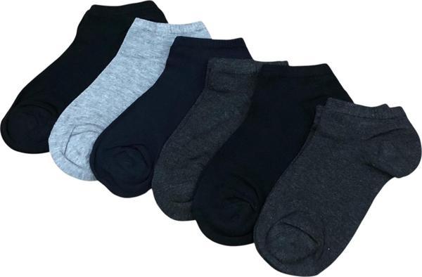 6 Lı Royam Bambu Erkek Dikişsiz Patik Çorap - Image 1