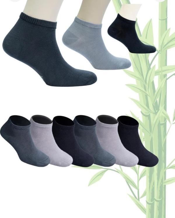 12 Çift Royam Erkek Bambu Patik Çorap Dikişsiz 40 - 44 No - Image 1