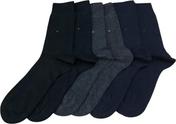 6 Lı Royam Bambu Erkek Dikişsiz Klasik Soket Çorap - Image 1
