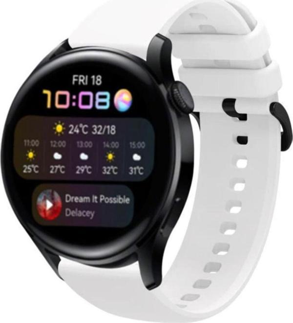 Coverzone Haylou Solar Uyumlu Ls05 Kayış Termoplastik Perforated Kordon Beyaz - Image 1