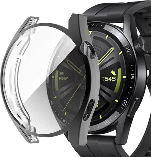 Coverzone Huawei Watch Buds Ile Uyumlu Aurora Ekran Koruma Hafif Ve Kompakt Ekran Koruyucu Silikon Siyah - Image 1