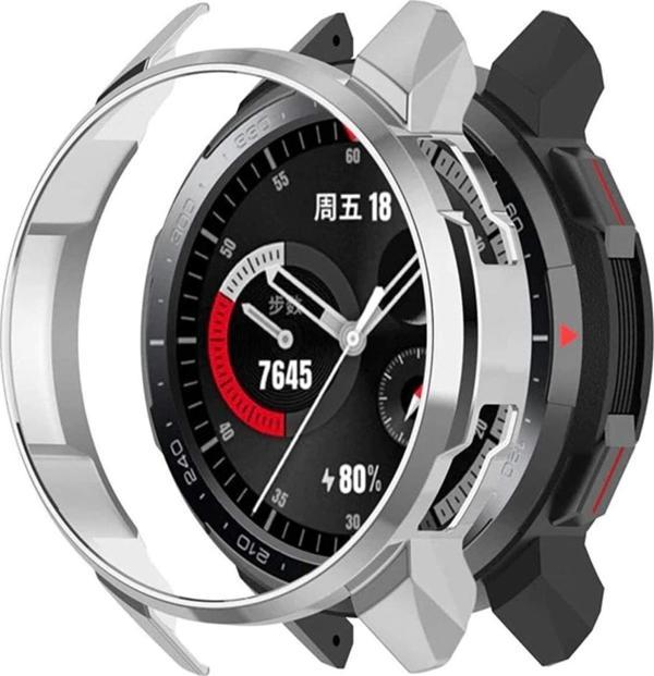 Coverzone Honor Watch Gs Pro Ile Uyumlu Önü Açık Tasarım Sert Rubber Akıllı Saat Kılıf Şeffaf - Image 1