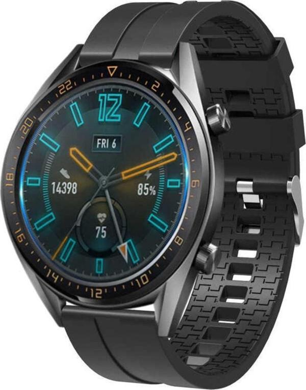 Coverzone Huawei Watch Gt 3 Pro Ile Uyumlu 46mm Frontier Airlines 15 Kademeli Kayış Kordon Siyah - Image 1