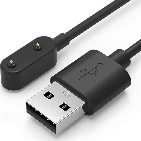 Coverzone Huawei Honor Band 7 Ile Uyumlu Akıllı Saat Için Manyetik Usb Şarj Kablosu Siyah - Image 1