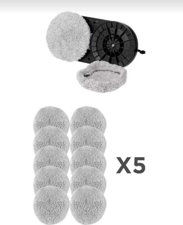 Mufa Mufabel Cam Temizleme Robotu Bezi 5'Li Set (10 Adet Bez) C, Ddc, S8 Uyumlu Mikrofiber Bez - Image 1