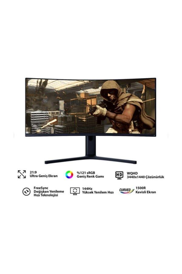 Xiaomi Mi Curved Bhr4269Gl 34" 144Hz 4Ms (Hdmı+Display) Freesync Wqhd Led Monitör Çin Versiyon - Image 1