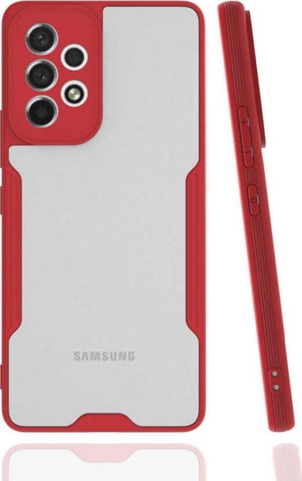 Coverzone Galaxy A53 5g Renkli Kenar Perfe Tpu Silikon Kırmızı - Image 1
