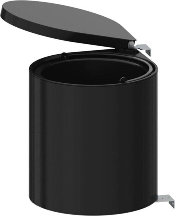 S-2253-B Siyah Çöp Kovası Otomatik Kapak 10 Litre - Image 1