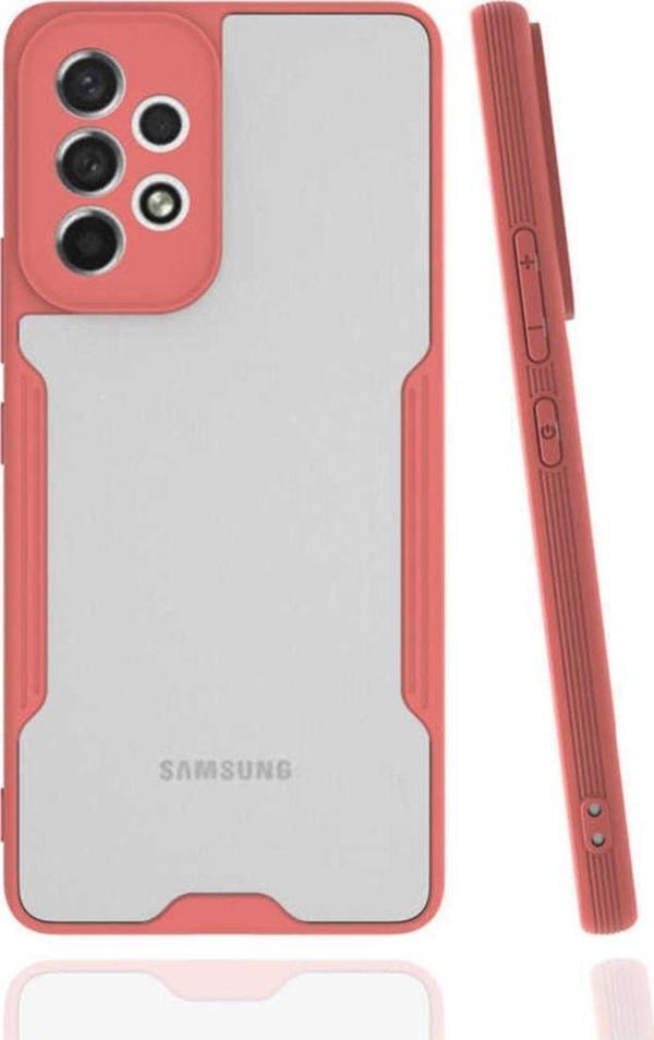 Coverzone Galaxy A53 5g Renkli Kenar Perfe Tpu Silikon Pembe - Image 1