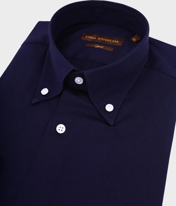 Yaka Düğmeli Erkek Gömlek-KAW4620S - Image 1