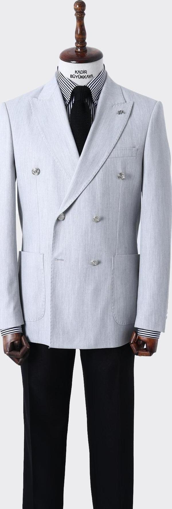 Premium Kalite Erkek Kruvaze Ceket-KAW5225S - Image 1