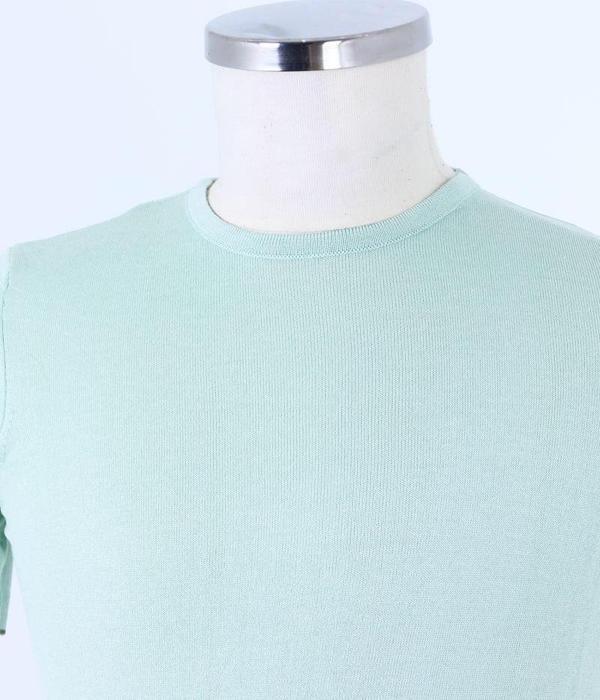 Pamuklu Bisiklet Yaka Erkek T-Shirt-KAW6211S - Image 1