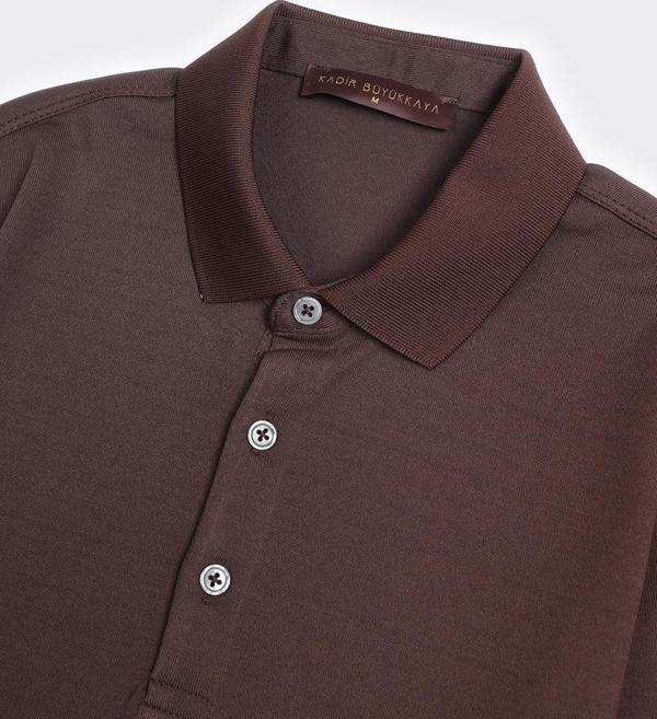 Düğmeli Polo Yaka Kısa Kol Erkek T-Shirt - Image 1