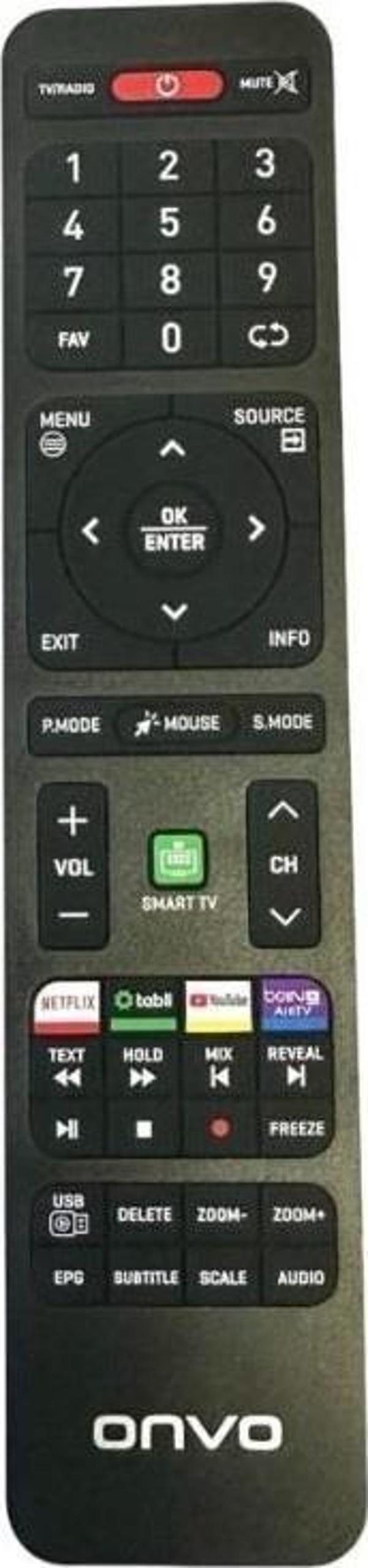 Onvo 24 OV 6000H İle Uyumlu Android Led Smart Kumanda - Image 1