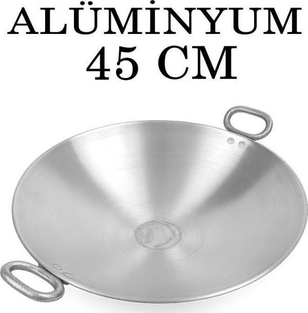 Alüminyum Eloksallı 45cm Kalın Sac Kavurma ve Gözleme Sote Tavası - Image 1