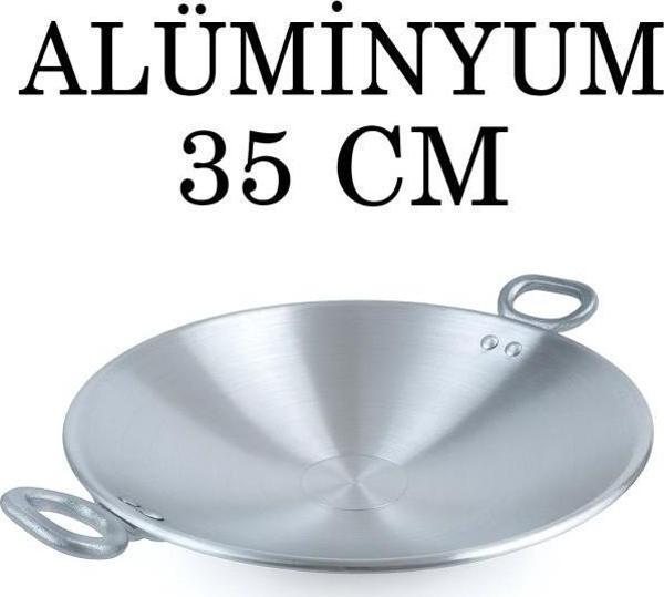 Alüminyum Eloksallı 35cm Kalın Sac Kavurma ve Gözleme Sote Tavası - Image 1