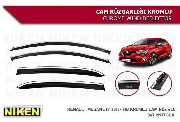 MEGANE 4 H.B 2016 2017 2018 2019 2020 2021 KROMLU CAM RÜZGALIĞI - Image 1