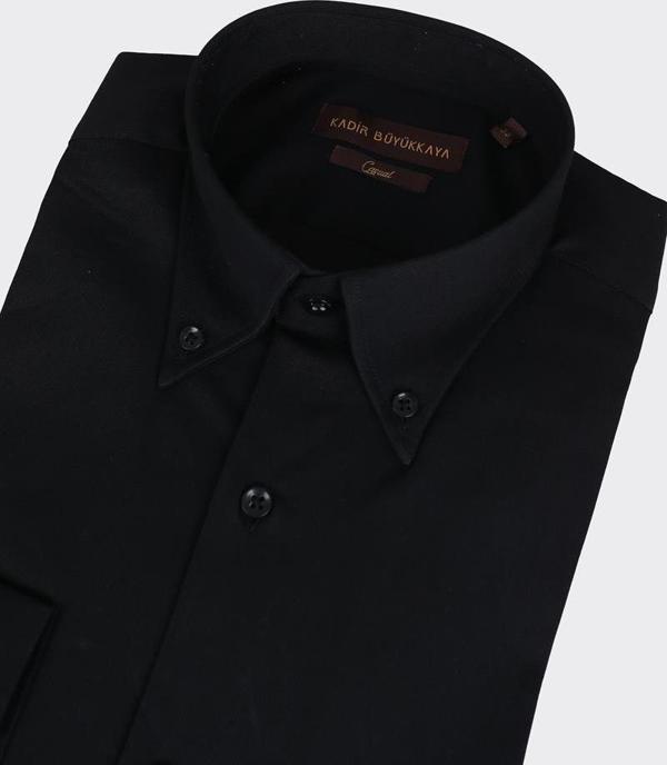 Yaka Düğmeli Erkek Gömlek-KAX4665S - Image 1