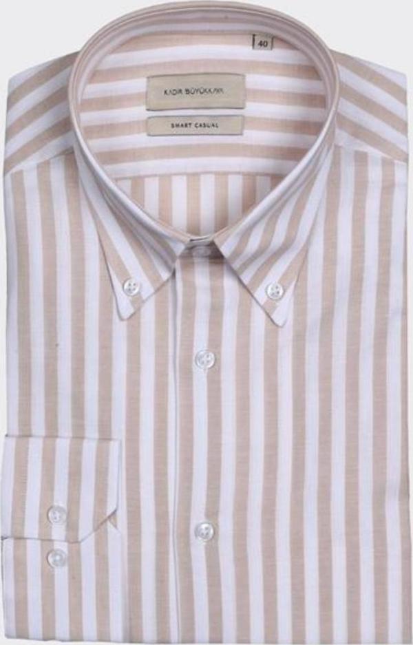 Yaka Düğmeli Erkek Gömlek-KAX4670S - Image 1