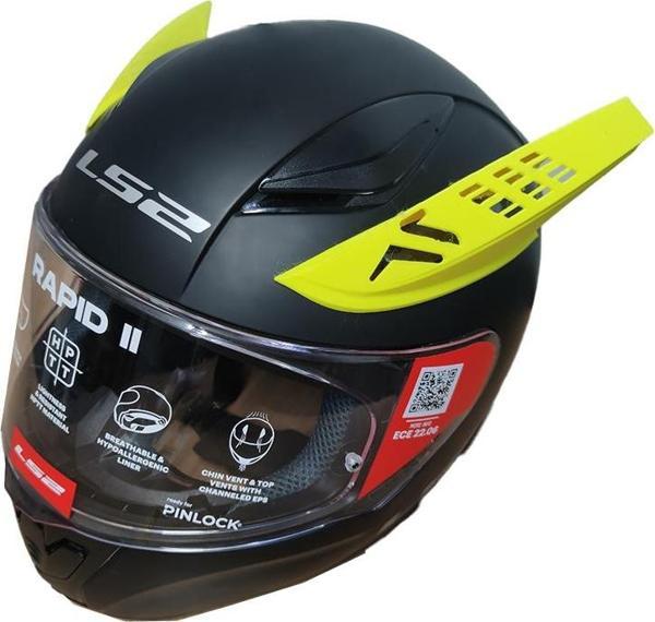 MOTOSPARTAN KASK BOYNUZU SARI YARIŞÇI TİPİ - Image 1