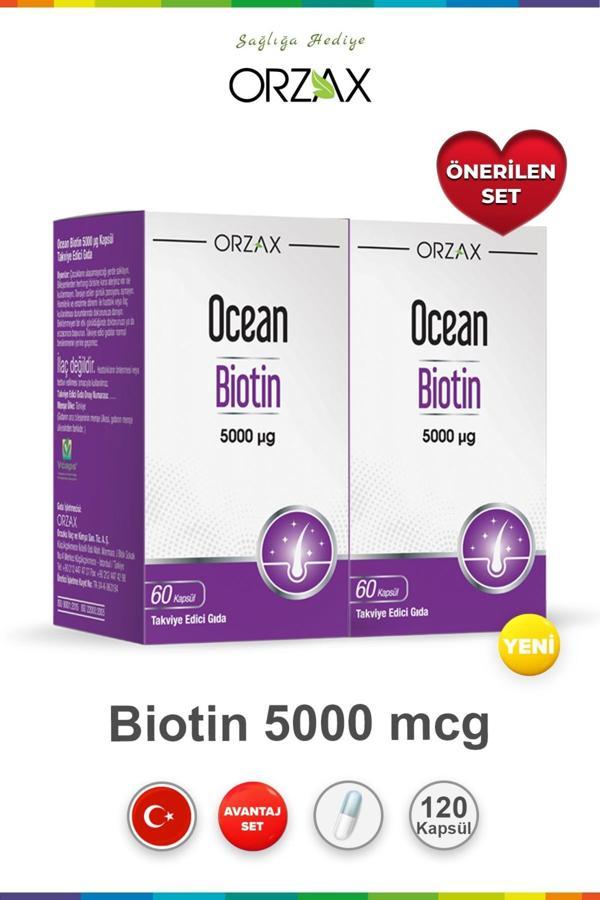 Ocean Biotin 5000 Mcg 60 Kapsül 2 Adet - Image 1
