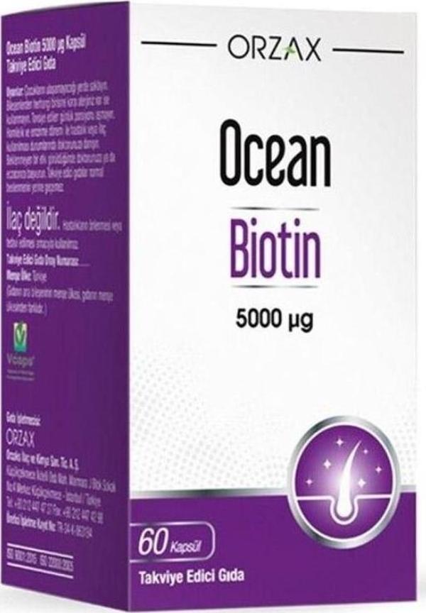 Ocean Biotin 5000 Mcg 60 Kapsül - Image 1