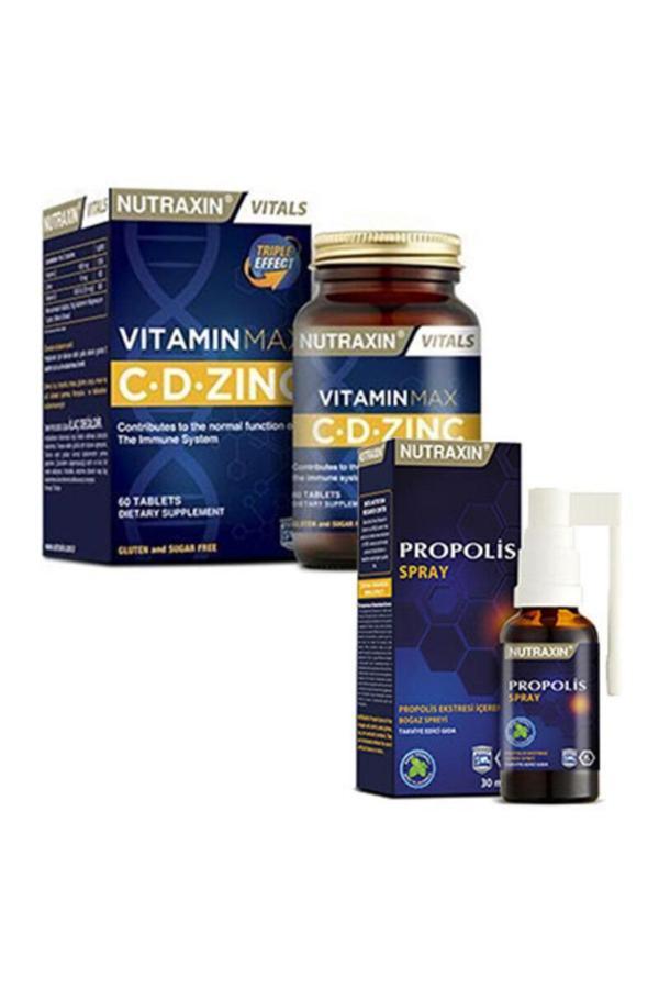 Nutraxin Propolis Sprey & Vitamin Max C D Zinc - Image 1