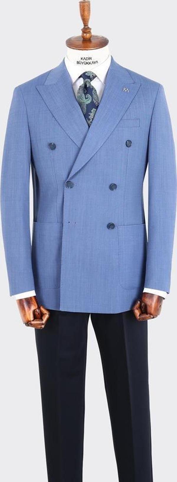 Kırlangıç Yaka Kruvaze Erkek Ceket-KAX5201S - Image 1