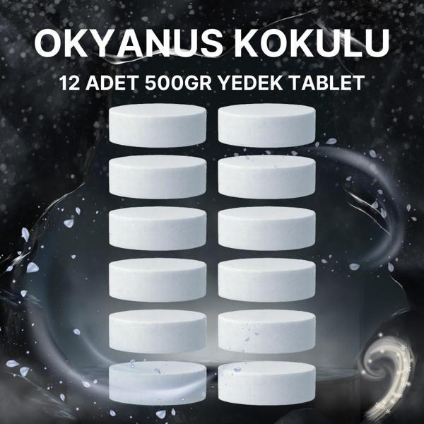 6 Adet 2x500 gr Nem Alıcı Rutubet Ve Küf Önleyici Yedek Tablet Okyanus - Image 1