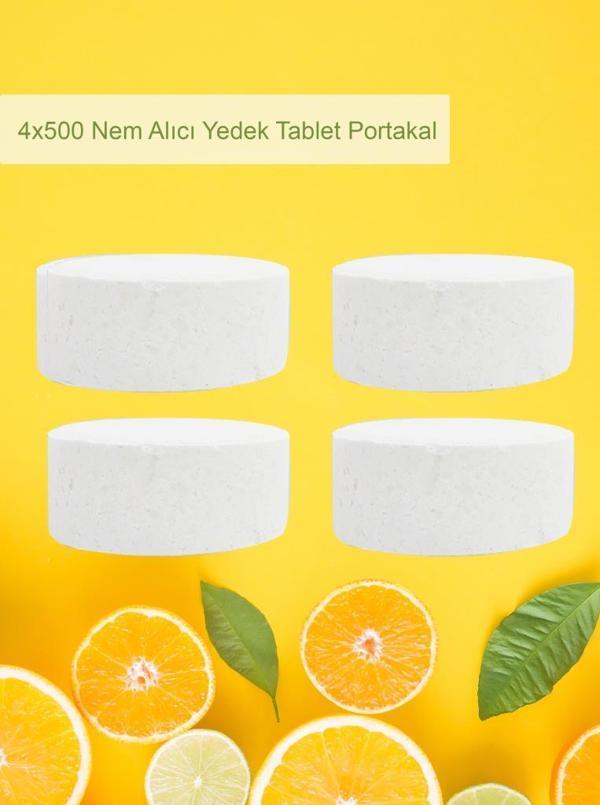 2 Adet 2x500 gr Nem Alıcı Rutubet Ve Küf Önleyici Yedek Tablet Portakal - Image 1