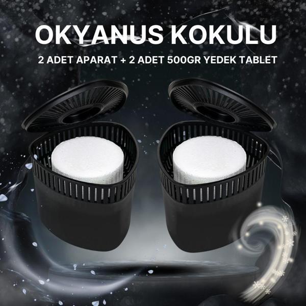2 Adet 500 gr Nem Alıcılı Ve Rutubet Giderici Aparat Üçgen Okyanus (TABLET DAHİL) - Image 1