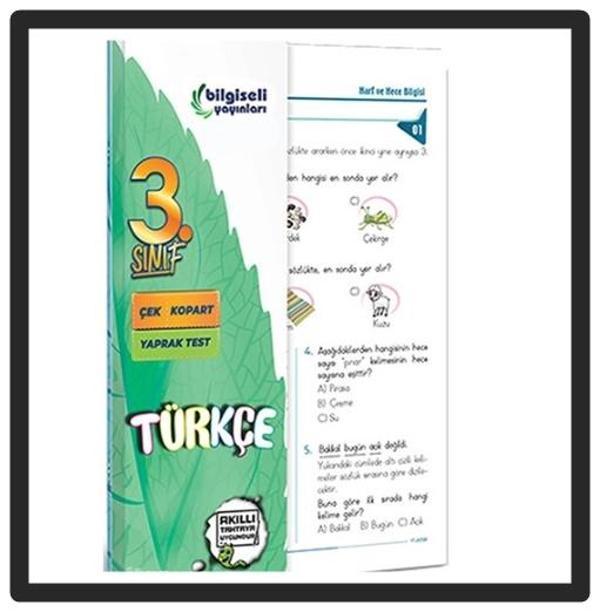 Açı 3.Sınıf Türkçe Yaprak Test - Açı Yayınları - Image 1