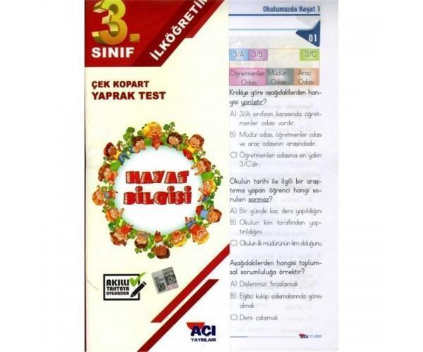 Açı 3.Sınıf Hayat Bilgisi Yaprak Test 32 sayfa - Açı Yayınları - Image 1