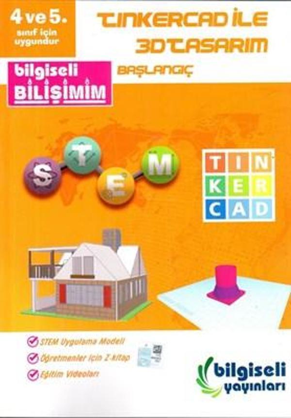 Açı 4.Ve 5.Sınıf Tıncercad İle 3D Tasarım Başlangıç - Açı Yayınları - Image 1