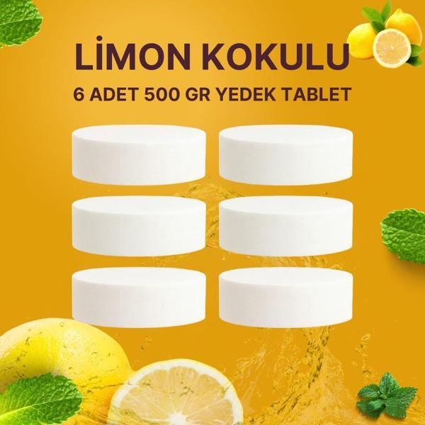 3 Adet 2x500 gr Nem Alıcı Rutubet Ve Küf Önleyici Yedek Tablet Limon - Image 1