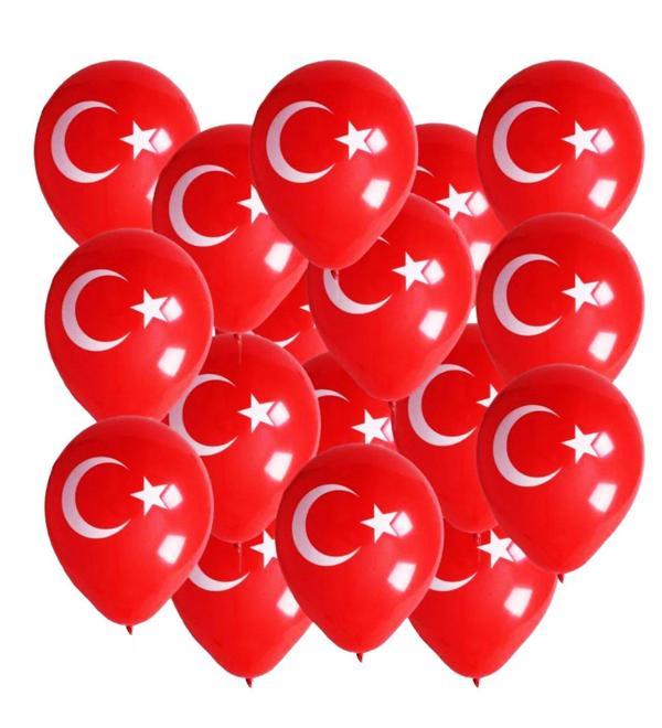 12 Inc 100 Adet Ay Yıldız Balon - Image 1