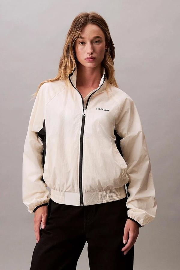 Calvin Klein Jeans Retro Eşofman Üstü Kadın Bej Ceket LV047C506G-YAS - Image 1