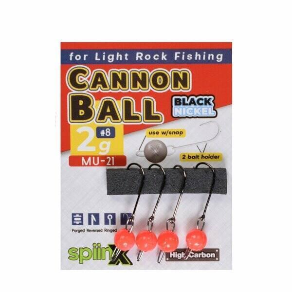 SPIINX CANNON BALL JIGHEAD UV PEMBE 6G 4 3P - Image 1