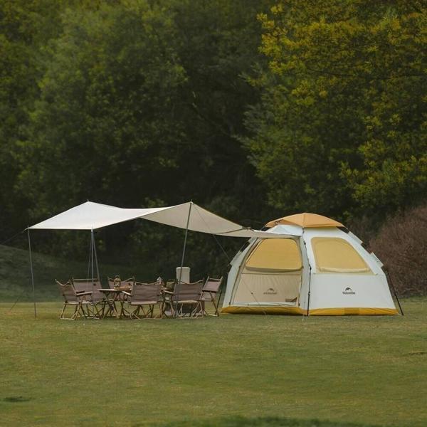 Naturehike Ango ES60 Gölgelikli Otomatik Kurulum Kamp Çadırı Thorn Yellow - Standart - Image 1
