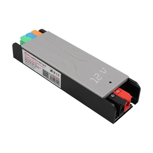 PowerMaster PM-26838 12 Volt 5 Amper 60 Watt Slim Metal Kasa Adaptör Voltaj Göstergeli 148x43x27mm - Image 1
