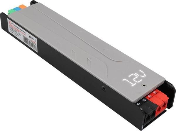 PowerMaster PM-26841 12 Volt 20 Amper 240 Watt Slim Metal Kasa Adaptör Voltaj Göstergeli 238x51x30mm - Image 1