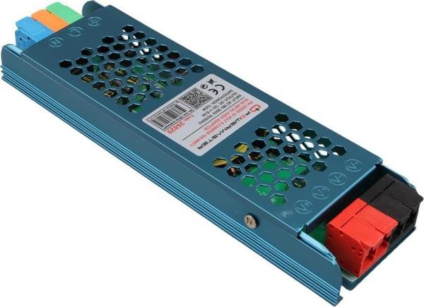 PowerMaster PM-26829 12 Volt 8.5 Amper 100 Watt Slim Metal Kasa Adaptör 180x50x23mm - Image 1