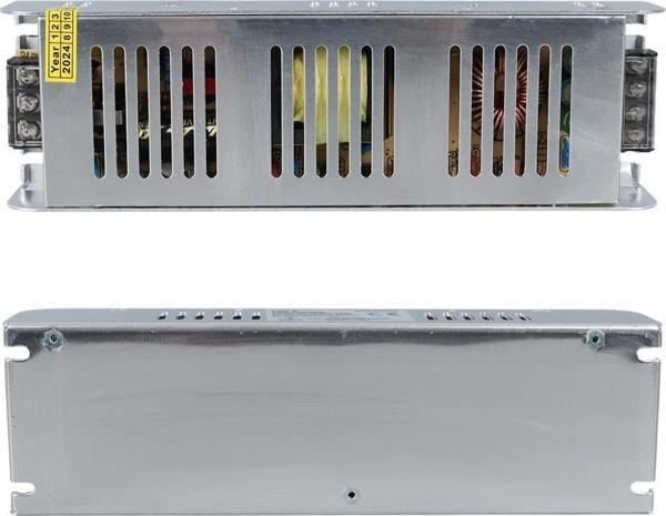 Ledx ALN-M1220S 12 Volt 20 Amper 240 Watt Slim Metal Kasa Adaptör 225x65x38mm - Image 1