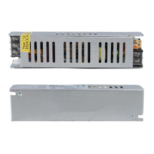 Ledx ALN-M1205S 12 Volt 5 Amper Slim Metal Kasa Adaptör 160x40x35mm - Image 1