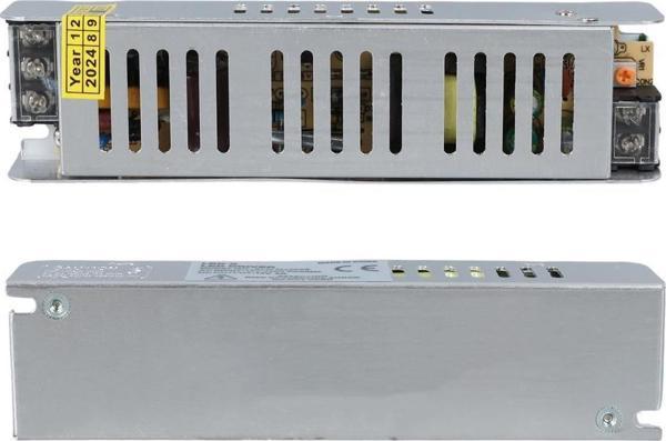 Ledx ALN-M1205S 12 Volt 5 Amper Slim Metal Kasa Adaptör 160x40x35mm - Image 1