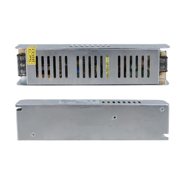 Ledx ALN-M1210S 12 Volt 10 Amper 120 Watt Slim Metal Kasa Adaptör 190x48x38mm - Image 1