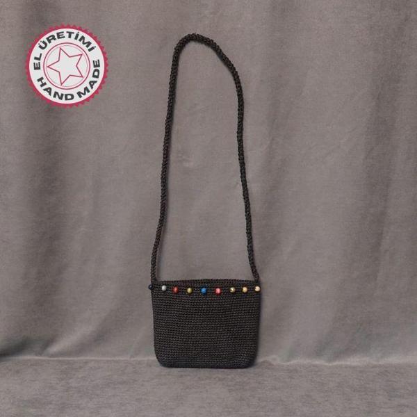 Uretti - Volkan 4975 2106 El Yapımı Kağıt İp Omuz Çantası - Image 1
